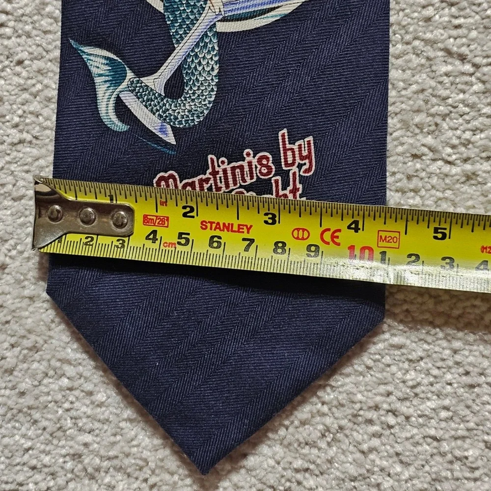 Tommy Bahama Mens Navy Silk Mermaid 